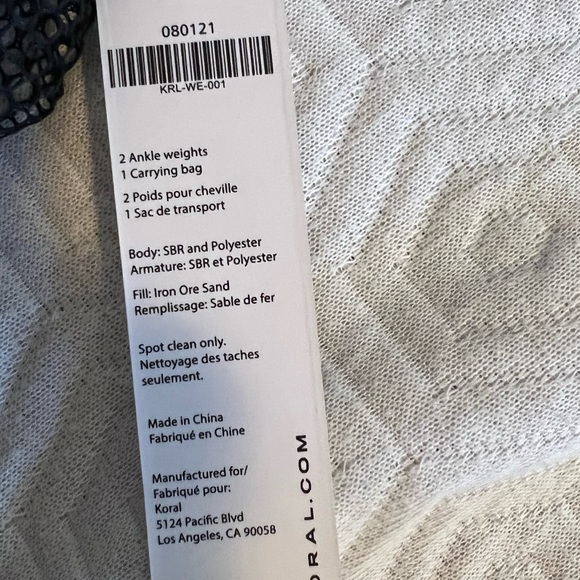 NWT Koral Ankle Weights - Picture 7 of 8